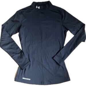 Under Armour Mock Cold Gear Women’s S Black Ski Winter Sports Layer